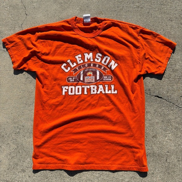 Russell Athletic Other - Clemson Tigers Orange Football T-Shirt 2014